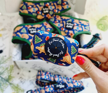 Christmas Dino Rawr Biscuits Dog Harness, 7 of 8