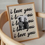 I Love You Personalised Photo Print, thumbnail 2 of 12