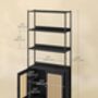 Six Tier Bookcase Metal Frame Tall Bookshelf, thumbnail 10 of 12