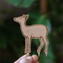 Personalised Stag And Doe Wooden Wedding Cake Topper, thumbnail 4 of 7