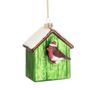 Birdhouse With Robin Shaped Bauble, thumbnail 4 of 5