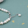 Sterling Silver Genuine Freshwater Pearl Beaded Bracelet, thumbnail 8 of 12