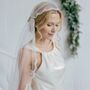 Juliet Cap Wedding Veil With Lace Edge • Lace Juliet Cap Wedding Veil • Deco Wedding Veil Juliet Cap, thumbnail 2 of 6
