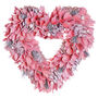 Pink Petals Heart Shaped Wreath, thumbnail 2 of 7