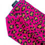 Makeup And Cosmetic Bag Gift Set Hot Pink Leopard Print, thumbnail 11 of 12