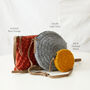 Fair Trade Crochet Boho Circle Cross Body Handbag, thumbnail 4 of 4