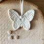 White Porcelain Lace Butterfly Decoration, thumbnail 1 of 3