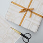 Metallic Gold Gallery Wrapping Paper, thumbnail 1 of 4