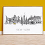 New York Skyline Cityscape Fine Art Print, thumbnail 1 of 4