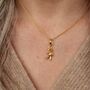 Vintage Teddy Bear Charm Necklace, Sterling Silver Or Gold Plated, thumbnail 2 of 10