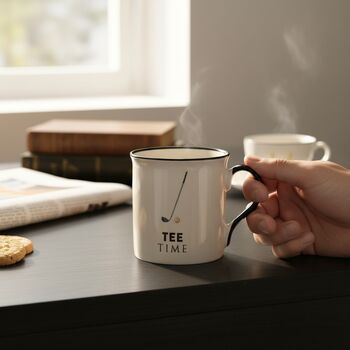Tee Time Ceramic Golf Mug Gift, 3 of 7