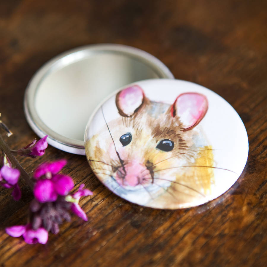 Inky Mouse Pocket Compact Mirror, 1 of 5