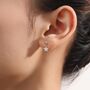 Minimalist Star Dangle Drop Stud Earrings, thumbnail 1 of 10