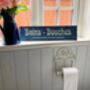 French Salle De Bain Bathroom Sign Vintage Metal Plaque, thumbnail 2 of 7