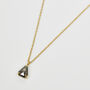 18ct Gold Triangular Salt And Pepper Diamond Necklace, thumbnail 2 of 2