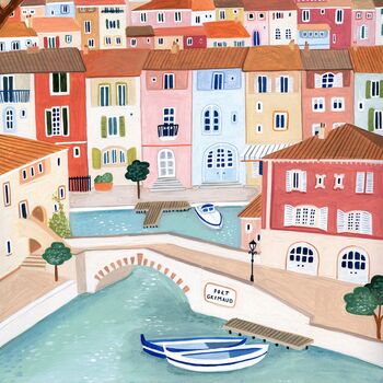 Port Grimaud, France Travel Art Print, 6 of 6