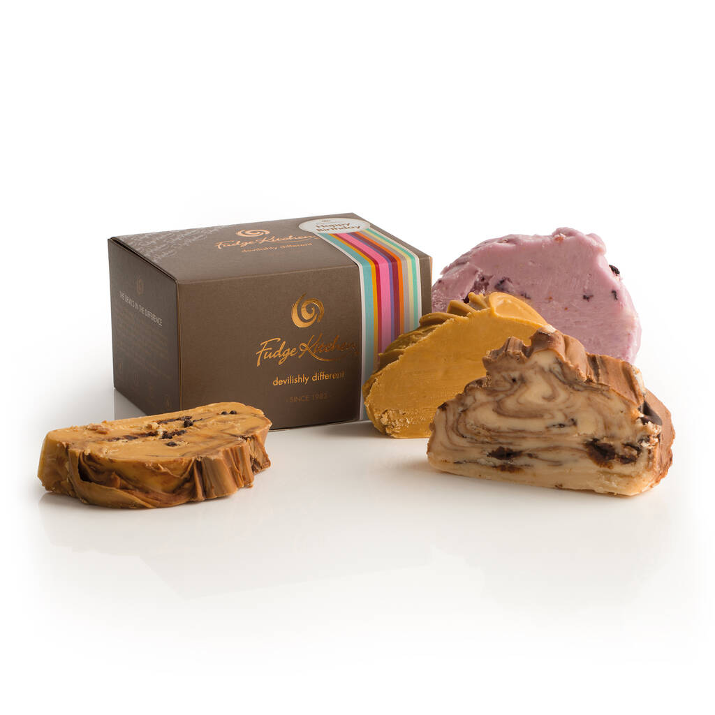 Happy Birthday Fudge Gift Box By Fudge Kitchen