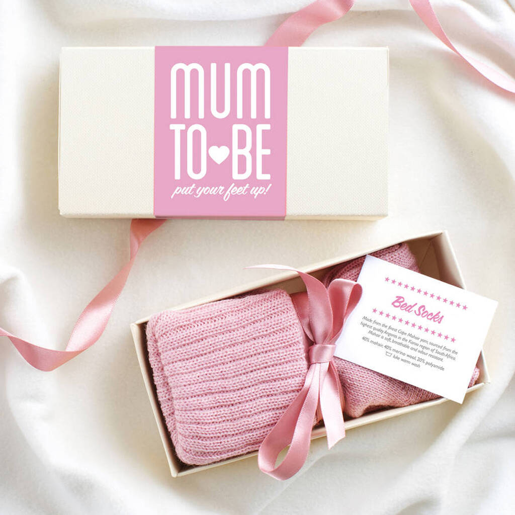 Mum To Be Bed Socks And Chocolate Gift Set, 1 of 7
