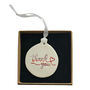 Thank You Ceramic Hanging Decoration – Keepsake Gift, thumbnail 7 of 8
