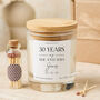 Personalised Wedding Anniversary Candle Gift, thumbnail 1 of 6