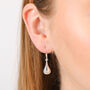 Sterling Silver Small Teardrop Hook Earrings, thumbnail 1 of 4