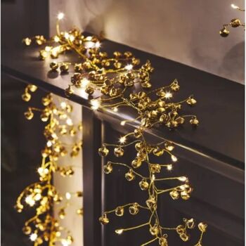 Golden Bells LED Battery Fairy Light Chain, 2 of 2