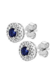 Orla Lab Grown Diamond/Created Gemstone Earrings, 2 of 12