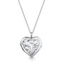 Personalised Silver Heart Locket With Full Scroll, thumbnail 9 of 12