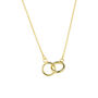 Sterling Silver Interlink Circles Necklace, thumbnail 7 of 9