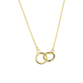 Sterling Silver Interlink Circles Necklace, 7 of 9