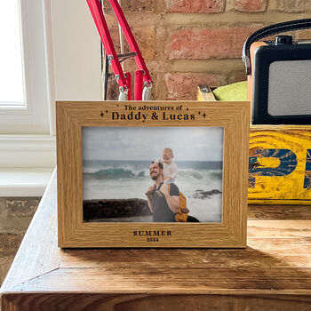 Personalised Adventures With Daddy Photo Frame Gift, 8 of 10