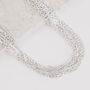 Silver Colour Multi Strand Layered Waterfall Necklace, thumbnail 2 of 3