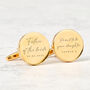 Father Of The Bride Cufflinks Gift From Daughter, thumbnail 4 of 7