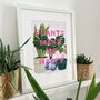 Plant Lover Print A4 Or A3 Plants Make Me Happy, thumbnail 3 of 4