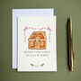 Personalised Gingerbread House Christmas Card, thumbnail 1 of 2