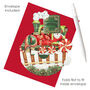 Pop Up 3D Christmas Card Santa Train, thumbnail 4 of 4