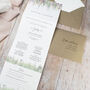 Whimsical Spring Concertina Wedding Invitations With Integrated RSVP, thumbnail 2 of 5