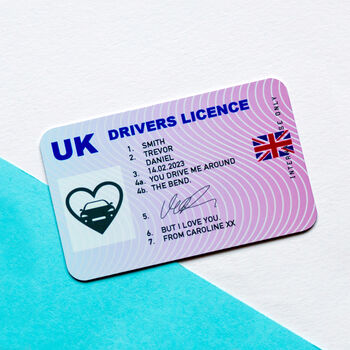 Personalised Driving Licence Wallet Insert, 2 of 5