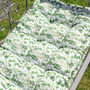 Botanical Green Garden Bench Cushion, thumbnail 4 of 6