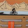Mountain Bikers 3D Medal Hanger, thumbnail 2 of 5
