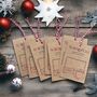 North Pole Christmas Gift Tracking Label Tag Set Of Eight, thumbnail 2 of 2