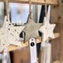Handmade Hanging Star Decoration Various Finishes, thumbnail 1 of 3
