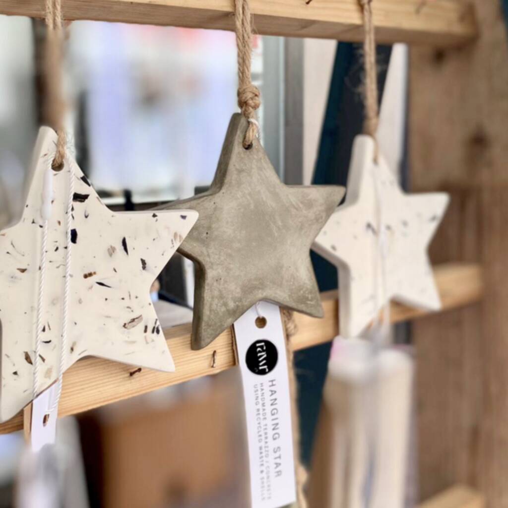 Handmade Hanging Star Decoration Various Finishes, 1 of 3