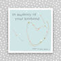 Husband Or Wife Sympathy Card, thumbnail 1 of 4