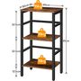 Three Layers Storage Unit Side Table Stand Shelf, thumbnail 10 of 10