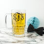 Monogrammed Glass Tankard, thumbnail 6 of 6