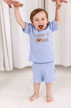 Bear Embroidered Personalised First Birthday T Shirt, 8 of 9