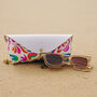 Personalised Carnival Print Leather Glasses Case, thumbnail 3 of 3