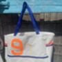 Blooper Large Upcycled Sailcloth Beach Bag, thumbnail 4 of 6