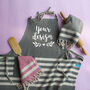 Personalised Apron, Hand Towel, 2nd Anniversary Gift, thumbnail 7 of 12